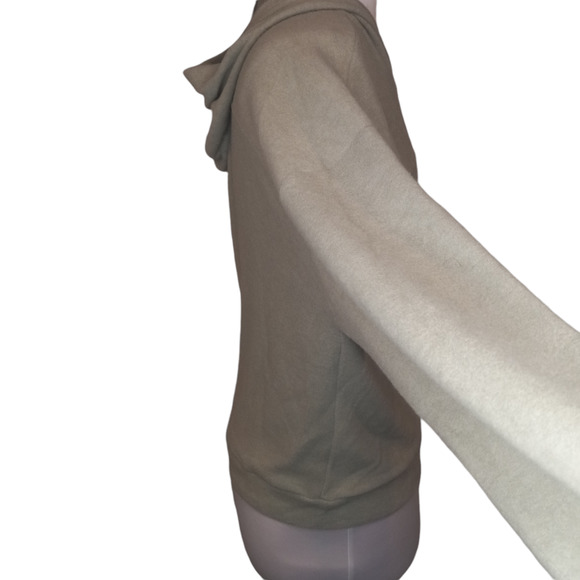 NWOT Socialite Green Grey Soft Hoodie - Picture 2 of 4